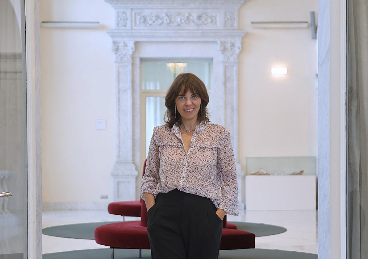 Francesca Ferlaino, ayer en el teatro Victoria Eugenia.