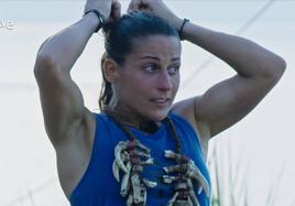 Andrea Azkune, tras ser eliminada de El Conquistador.