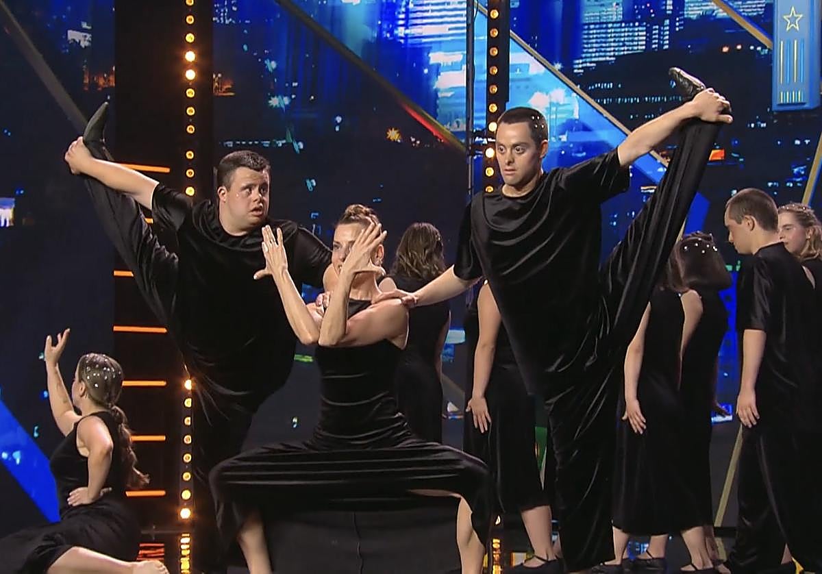Verdini Dantza Taldea durante su interpretación ante el jurado del programa Got Talent