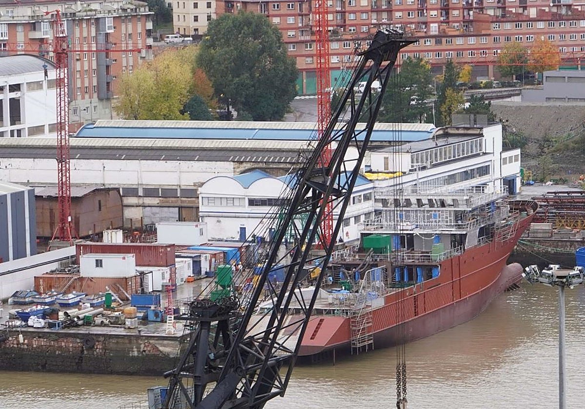 Actividad en el Puerto de Pasaia.