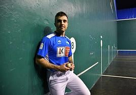 Jon Ander Peña, en el Astelena de Eibar.