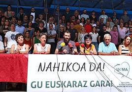 Representantes de UEMA en su denuncia en julio tras la sentencia del TC