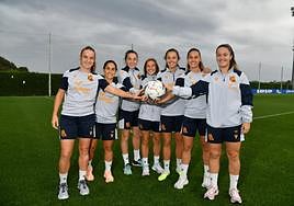 Etxezarreta, Lorena, Iris, Bernabé, Amaiur, Apari y Nerea se conjuran en Zubieta a dos días del derbi que disputan en Lezama.