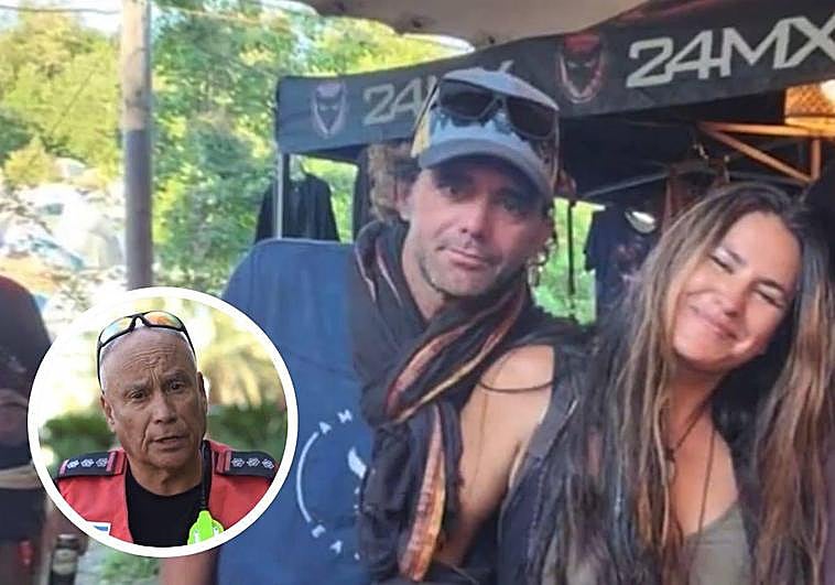 Dafna e Iván Illarramendi, antes del estallido de la guerra. En el círculo, Danny Garcovich.