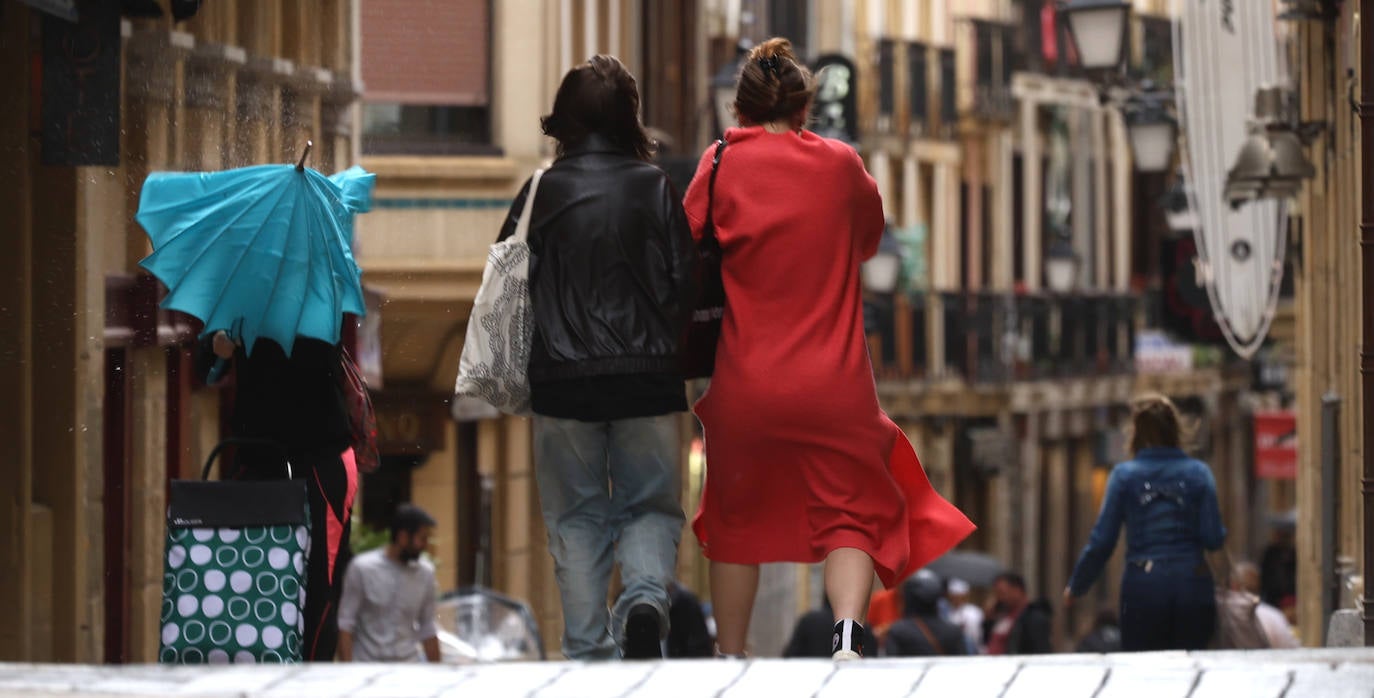 La borrasca llega a Gipuzkoa