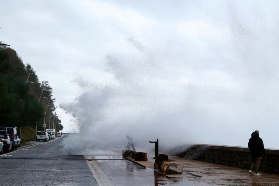 La borrasca llega a Gipuzkoa