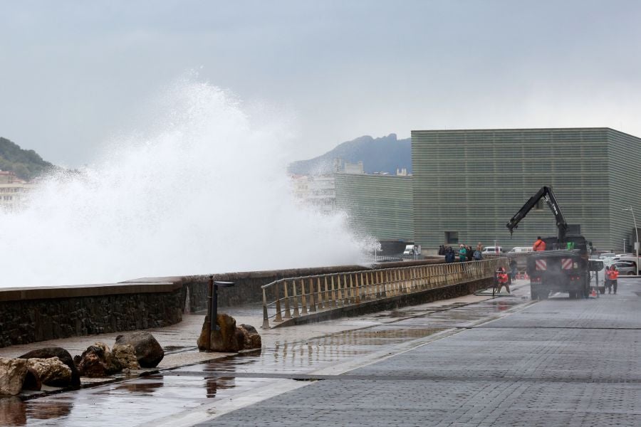 La borrasca llega a Gipuzkoa