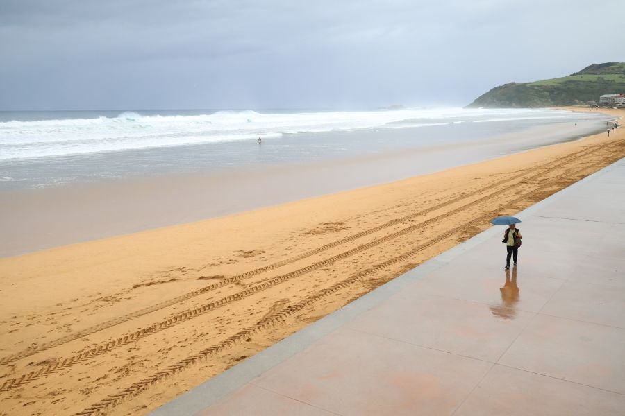 La borrasca llega a Gipuzkoa