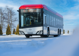 Imagen de uno de los autobuses de Solaris que entregará a Estocolmo