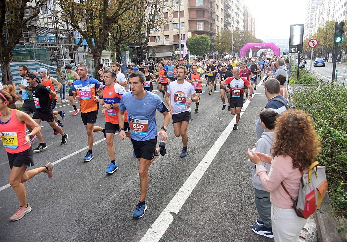 Cambios de tráfico en Donostia por la carrera 15K este domingo