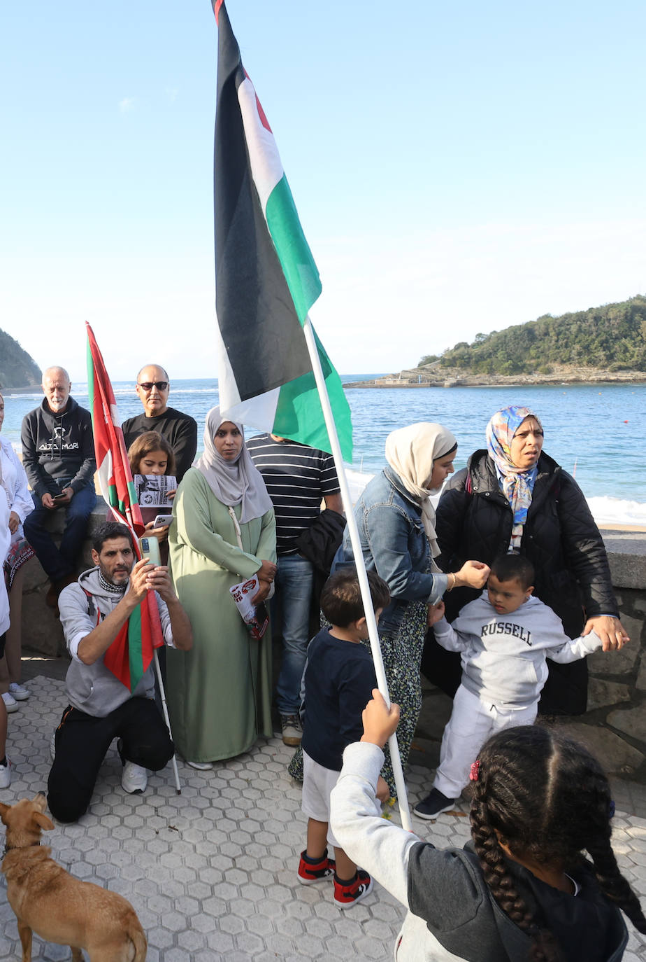 Donostia se echa a la calle en apoyo al pueblo palestino