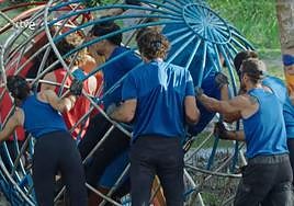 El equipo Corocote de Finito y Keroseno, en El Conquistador.