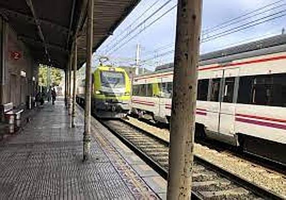 Vista de la estación de Pasaia.