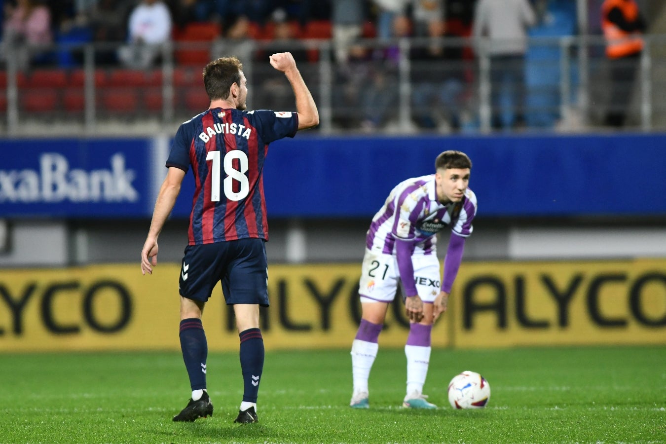 Las mejores imágenes de la &#039;manita&#039; del Eibar al Valladolid