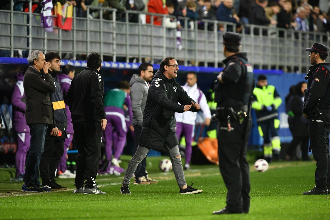 Las mejores imágenes de la &#039;manita&#039; del Eibar al Valladolid