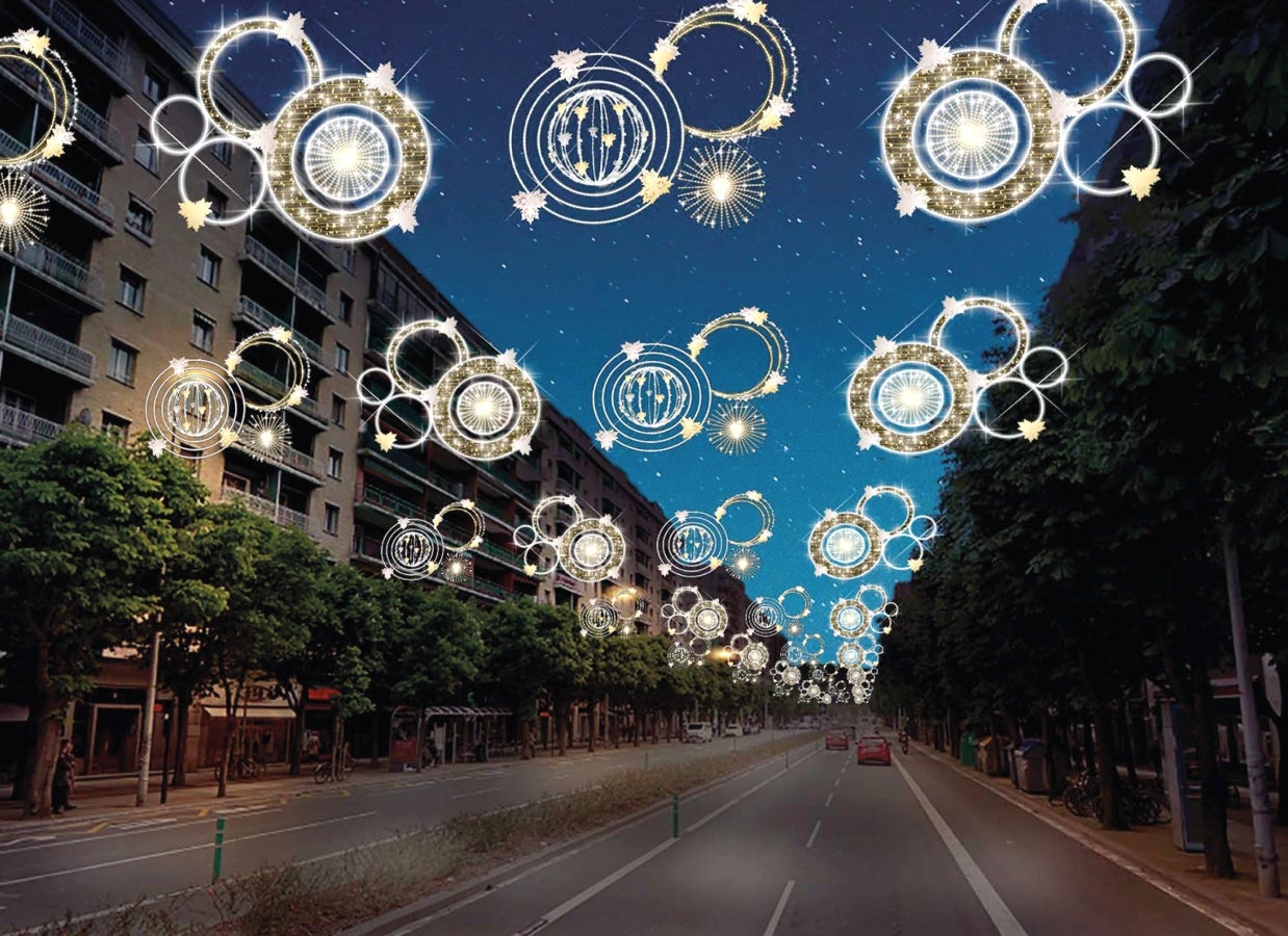 Así serán las luces de Navidad de San Sebastián