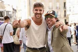 Mikel Perez eta Iñigo Agirre, 'Bikote bionikoa' saioko aurkezleak.