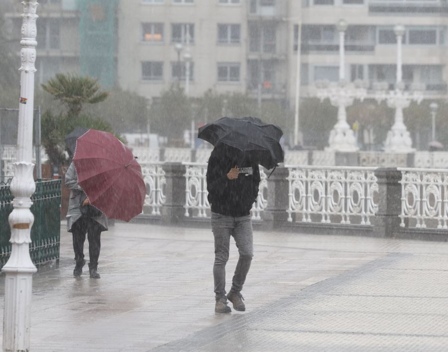 La huella de la borrasca Ciarán en Gipuzkoa
