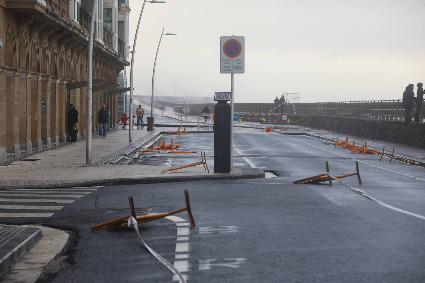 La huella de la borrasca Ciarán en Gipuzkoa