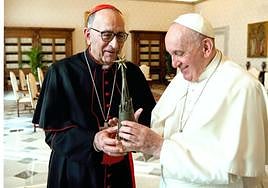 El cardenal Omella se reunió con el Papa el pasado mes de marzo.