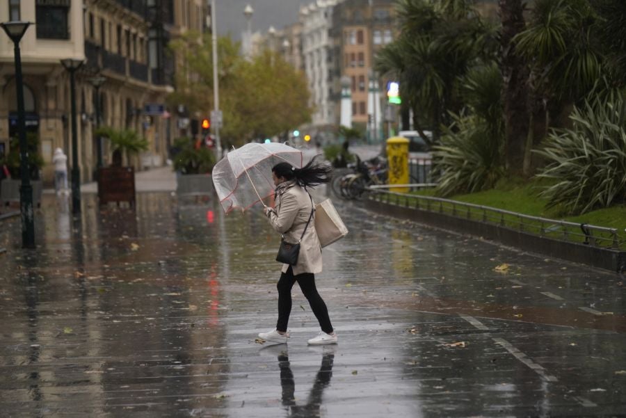 La huella de la borrasca Ciarán en Gipuzkoa