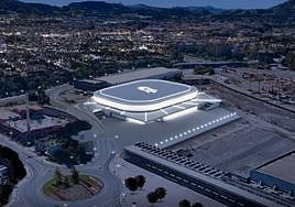 Recreación de lo que sería el pabellón multiusos de Ficoba