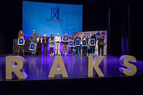 Lehengo urteko irabazle eta finalistak, Bastero Kulturgunean.