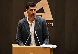 Mikel Lezama, en una intervención en las JJGG