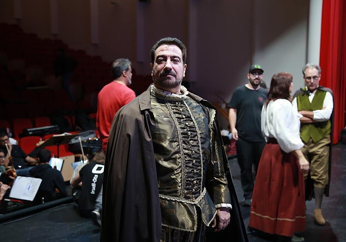 Eduardo Sandoval, durante el ensayo celebrado este jueves en el auditorio del Amaia.