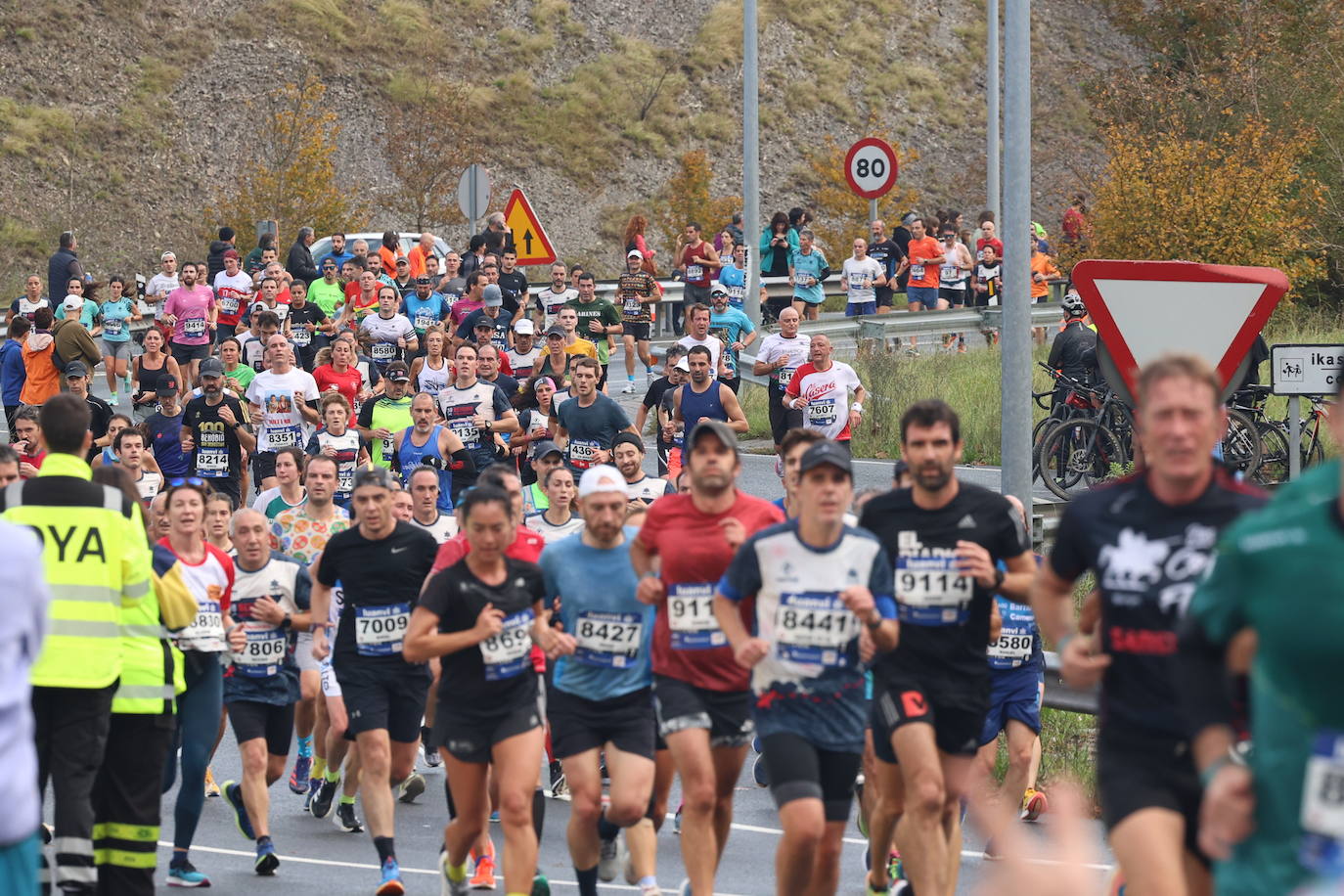 Fotos de la Behobia 2023 a su paso por Gaintxurizketa