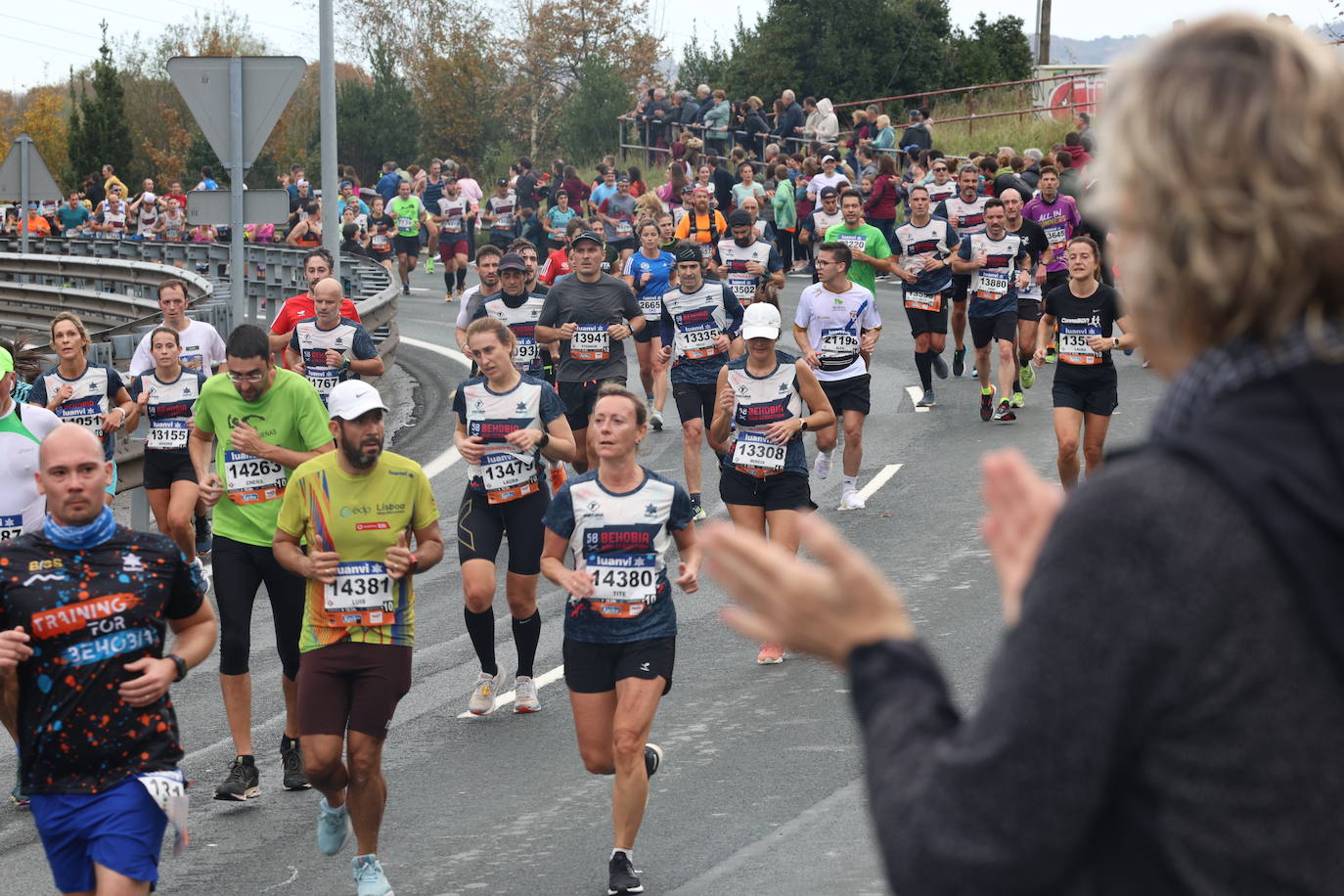 Fotos de la Behobia 2023 a su paso por Gaintxurizketa