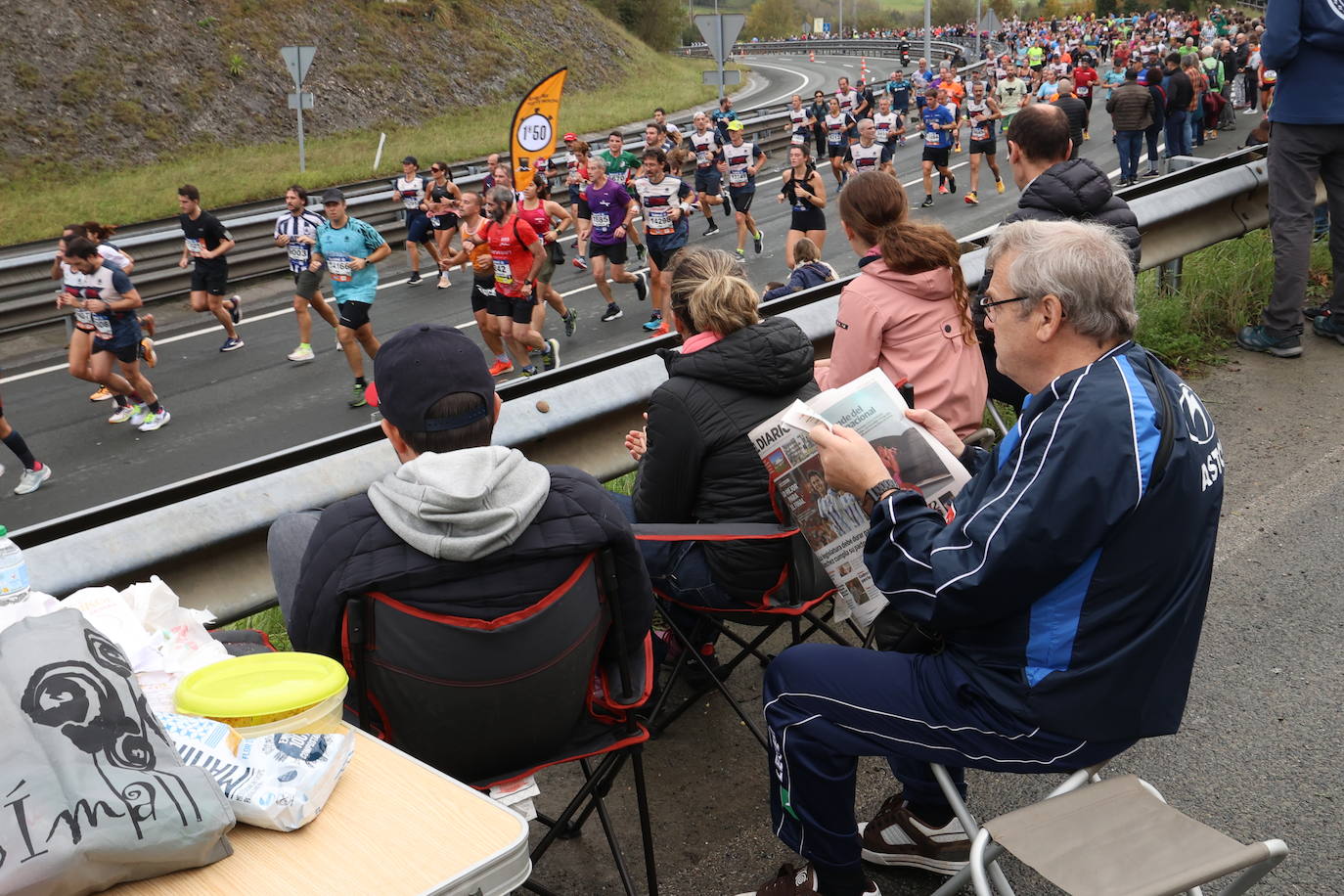 Fotos de la Behobia 2023 a su paso por Gaintxurizketa