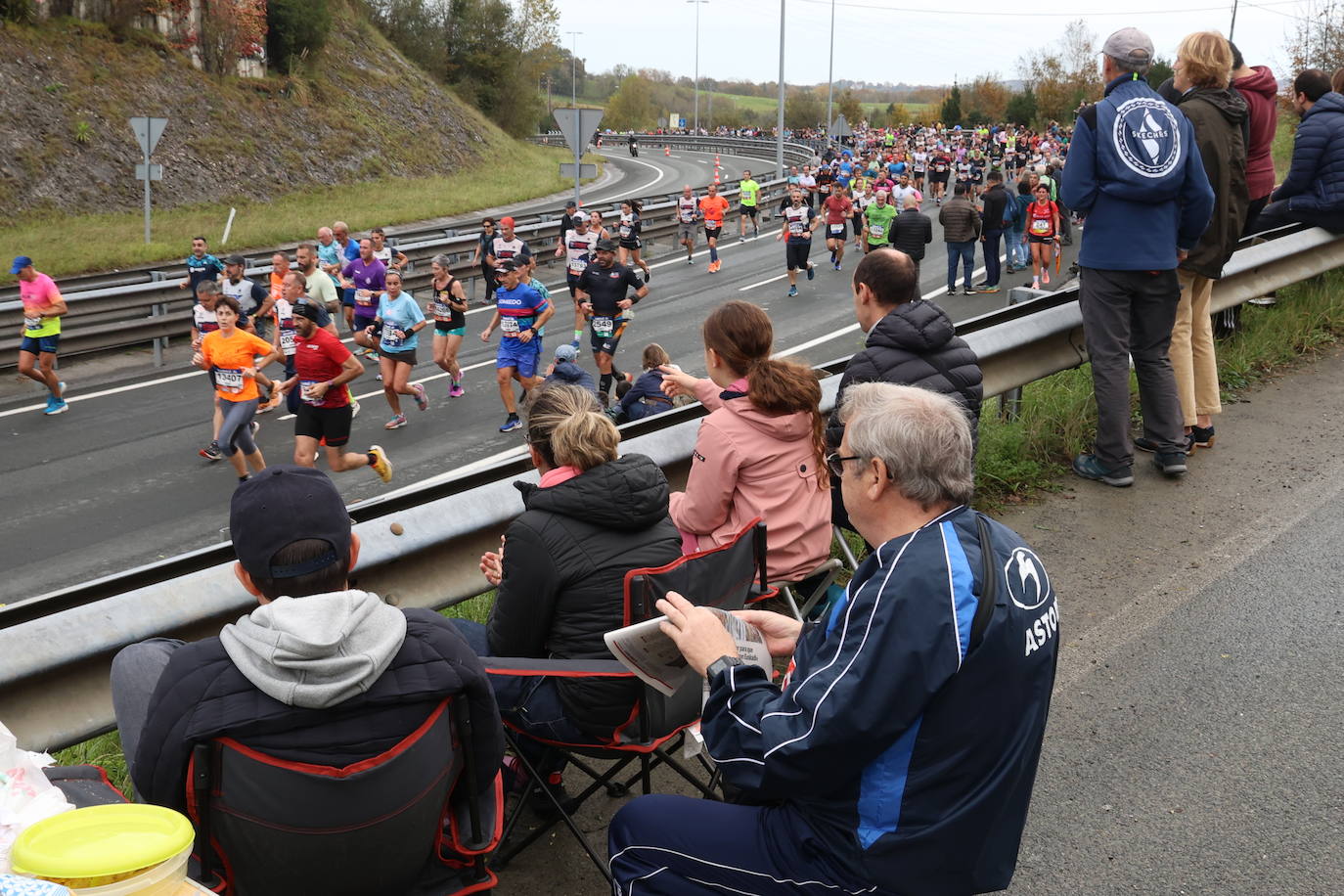 Fotos de la Behobia 2023 a su paso por Gaintxurizketa