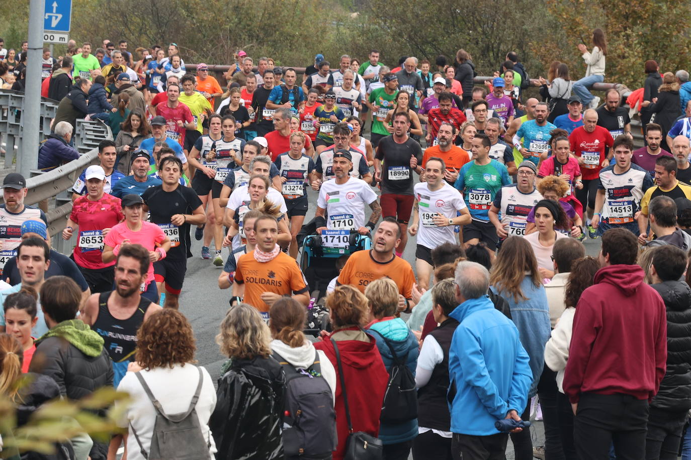 Fotos de la Behobia 2023 a su paso por Gaintxurizketa
