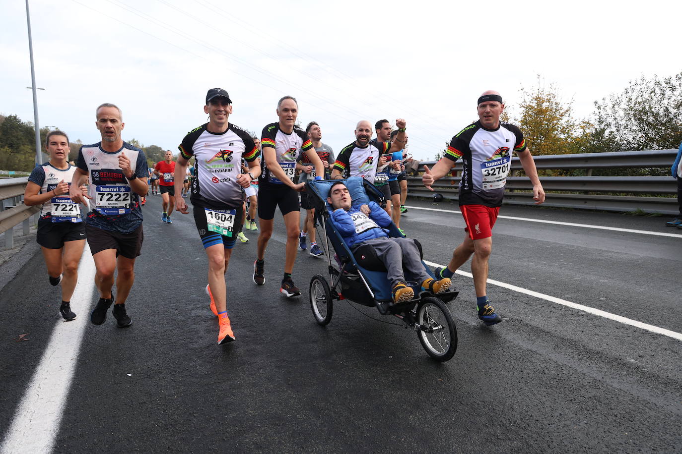 Fotos de la Behobia 2023 a su paso por Gaintxurizketa