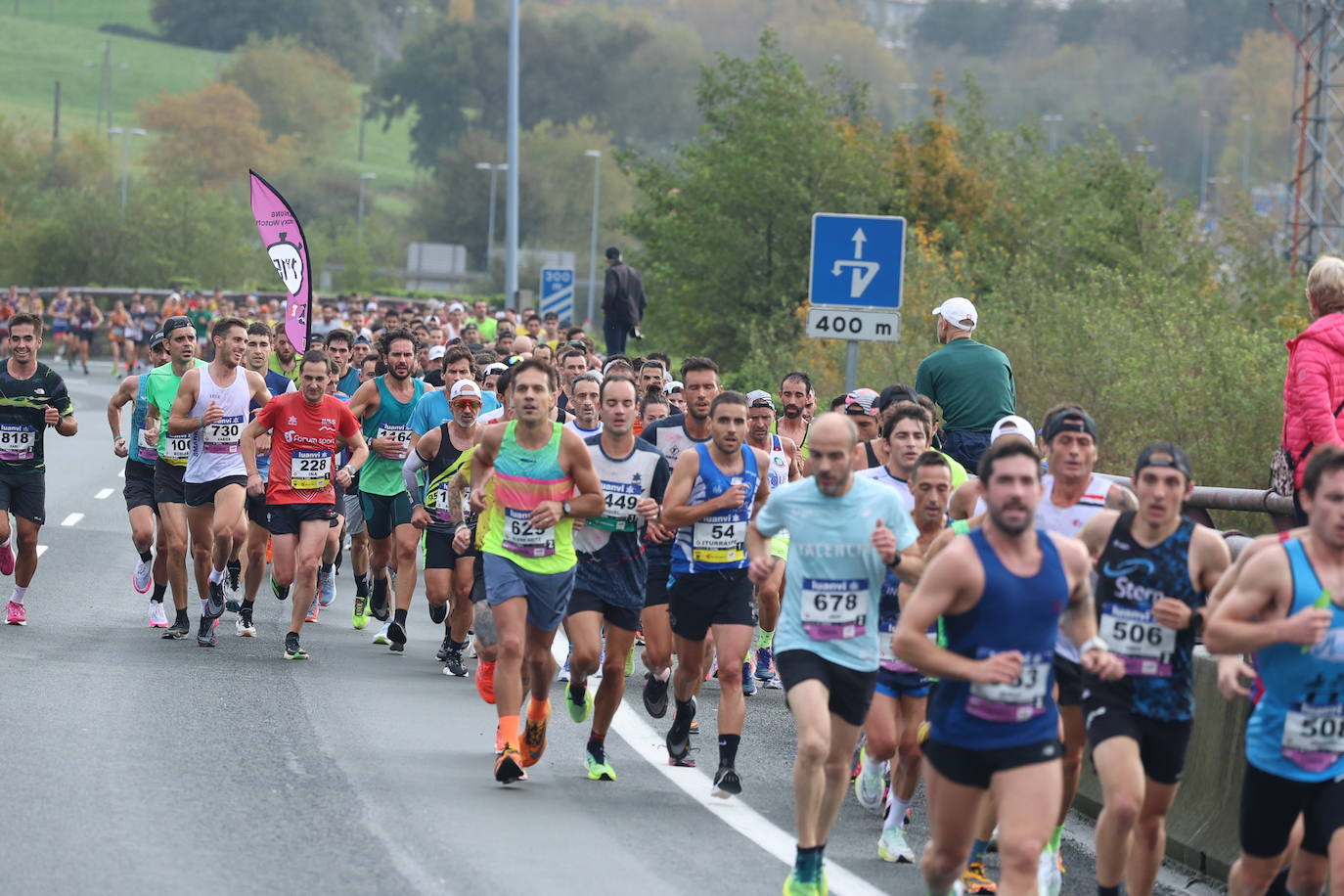 Fotos de la Behobia 2023 a su paso por Gaintxurizketa