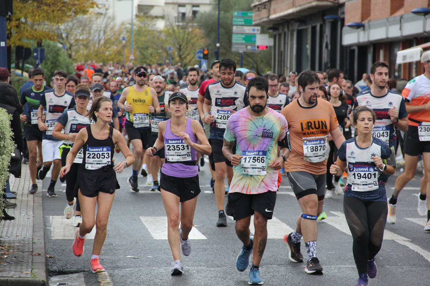 Fotos de la Behobia-San Sebastián 2023 a su paso por Errenteria