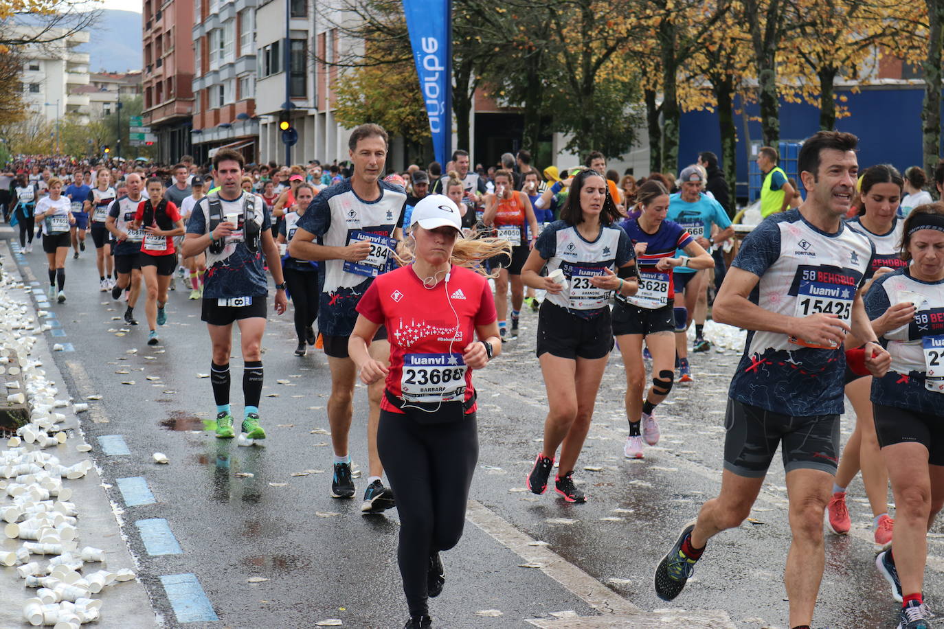 Fotos de la Behobia-San Sebastián 2023 a su paso por Errenteria