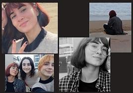 Las cuatro imágenes de Aitana Ocaña en Zarautz difundias en las redes sociales.