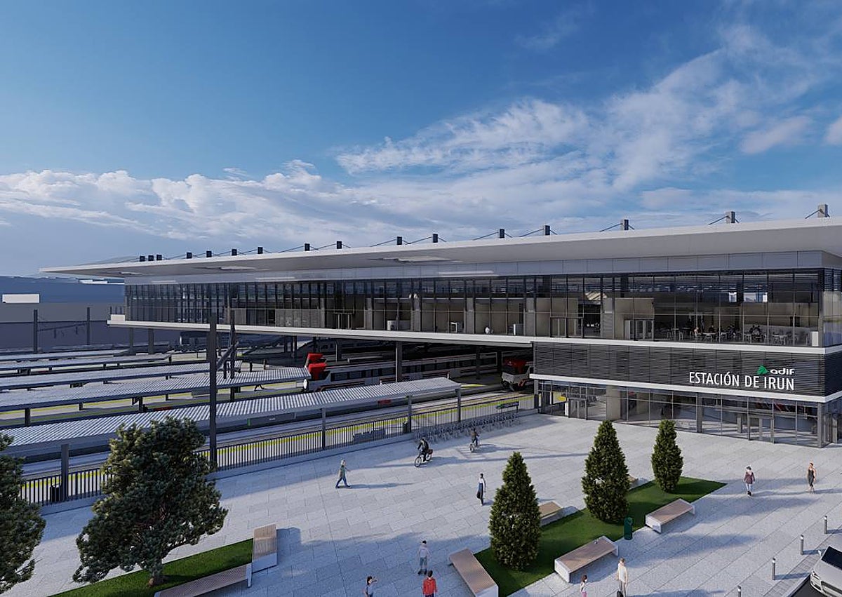 Imagen secundaria 1 - Arrancan las obras de la nueva estación de Adif en Irun