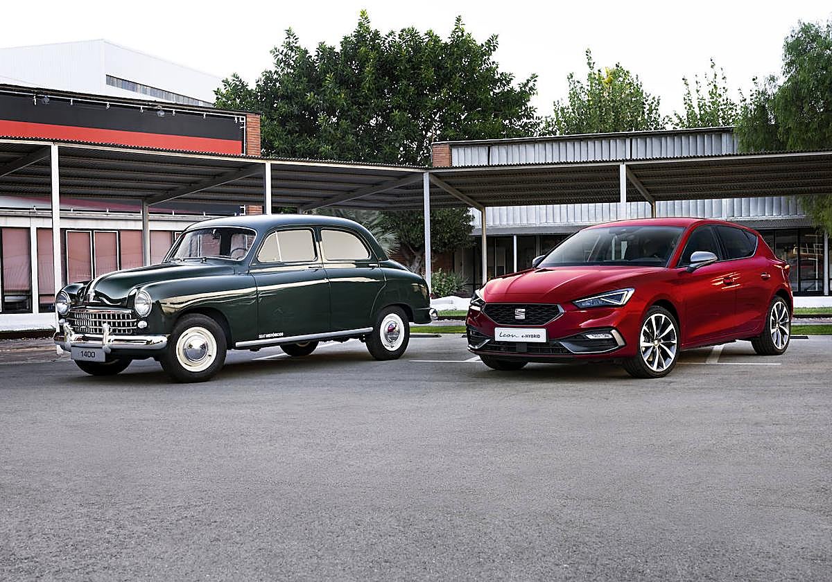 La automoción ha variado mucho con el paso del tiempo. 70 años separan a estos dos SEAT.