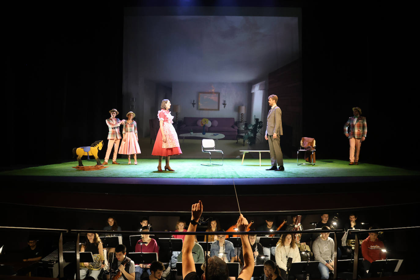 Ensayo de la ópera &#039;Trouble in Tahiti&#039;