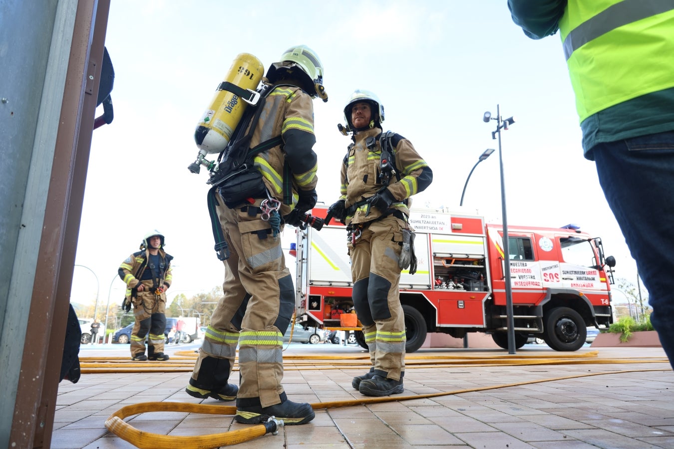Simulacro de incendio en Garbera