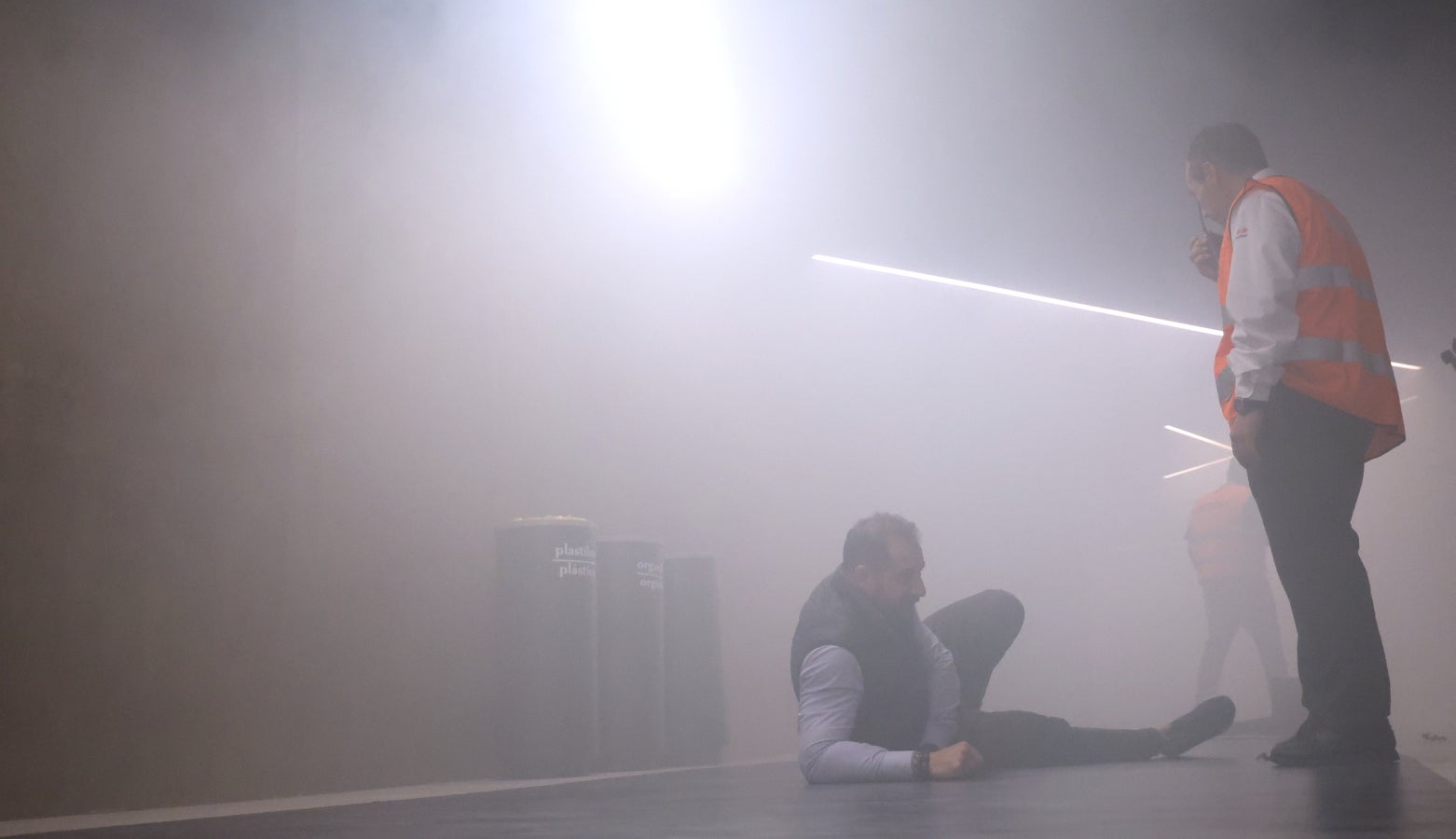 Simulacro de incendio en Garbera