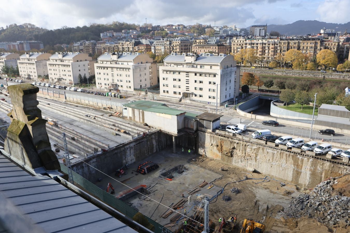 La estación del TAV toma forma en Donostia