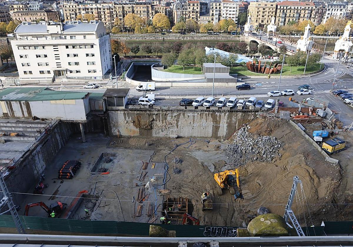 La estación del TAV toma forma en Donostia