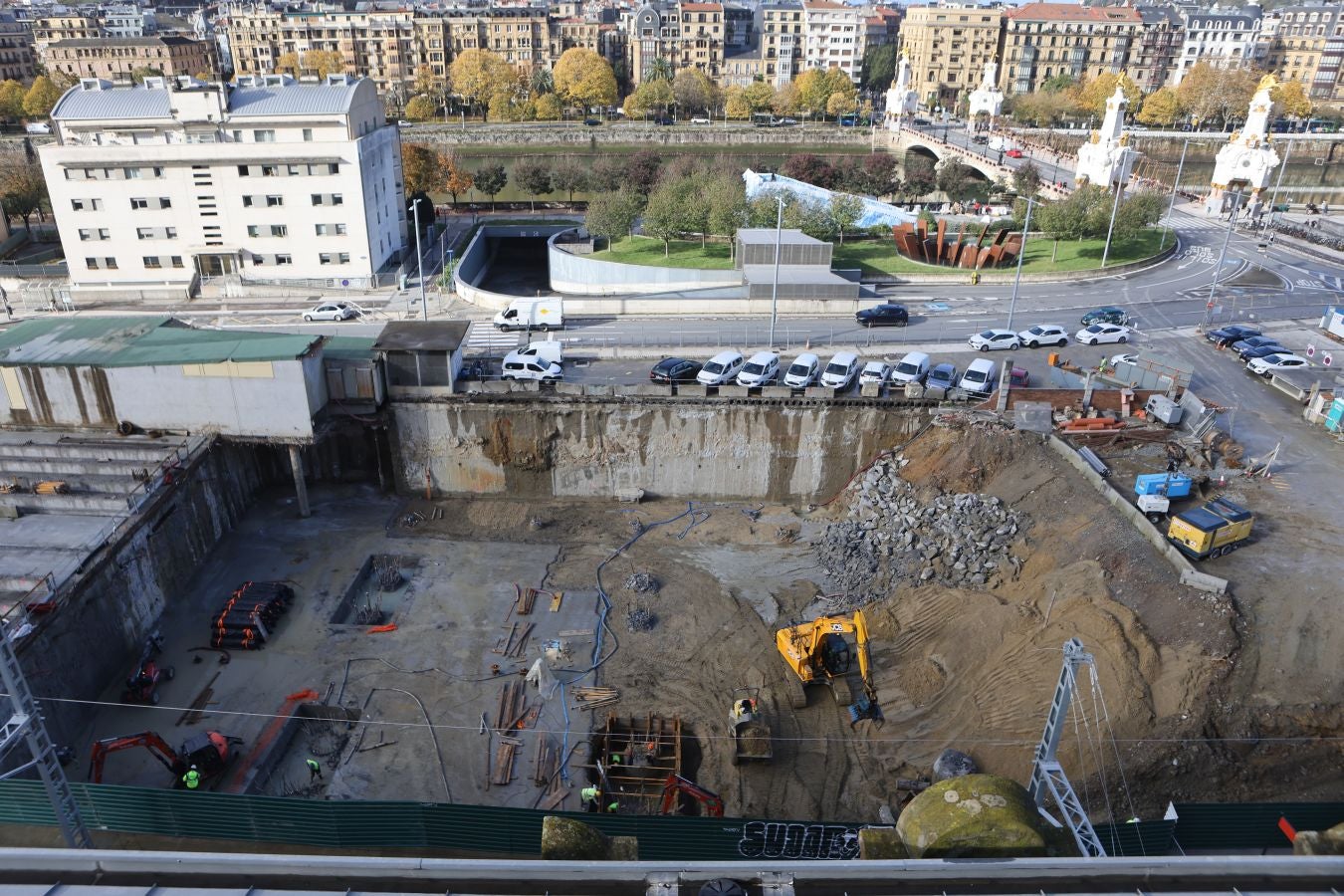 La estación del TAV toma forma en Donostia