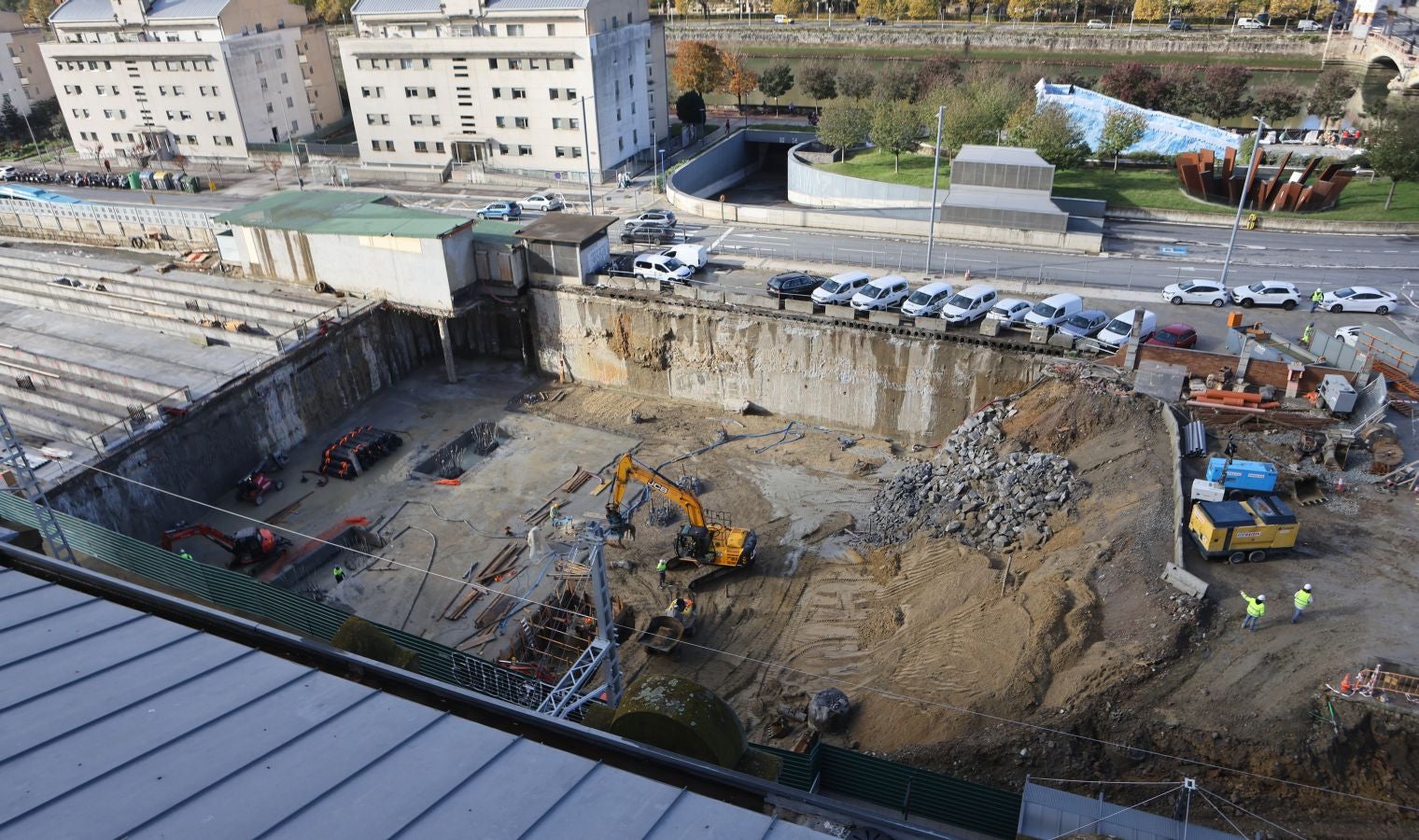 La estación del TAV toma forma en Donostia