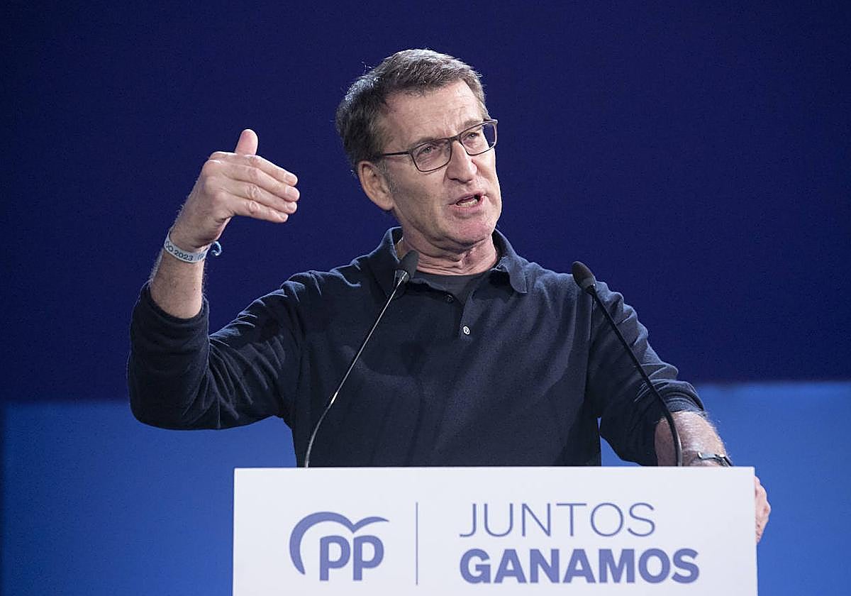 El líder del Partido Popular, Alberto Núñez Feijóo.