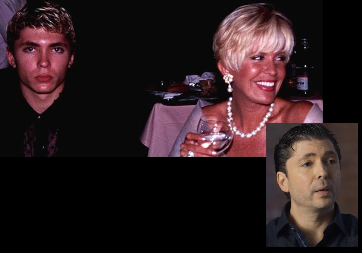 Ángel Cristo Jr. con su madre, Bárbara Rey hace unos años y durante la entrevista en Telecinco.